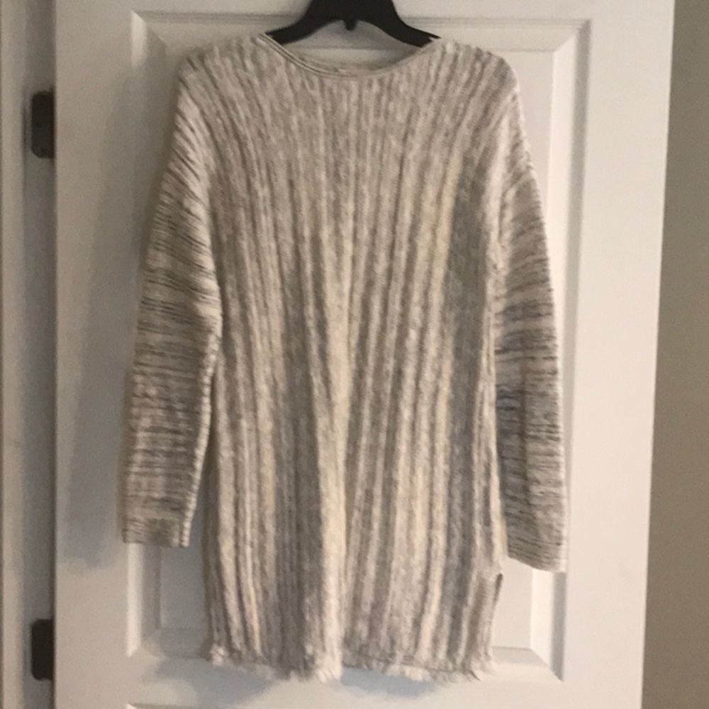 EUC J.Jill black/cream tunic sweater size small